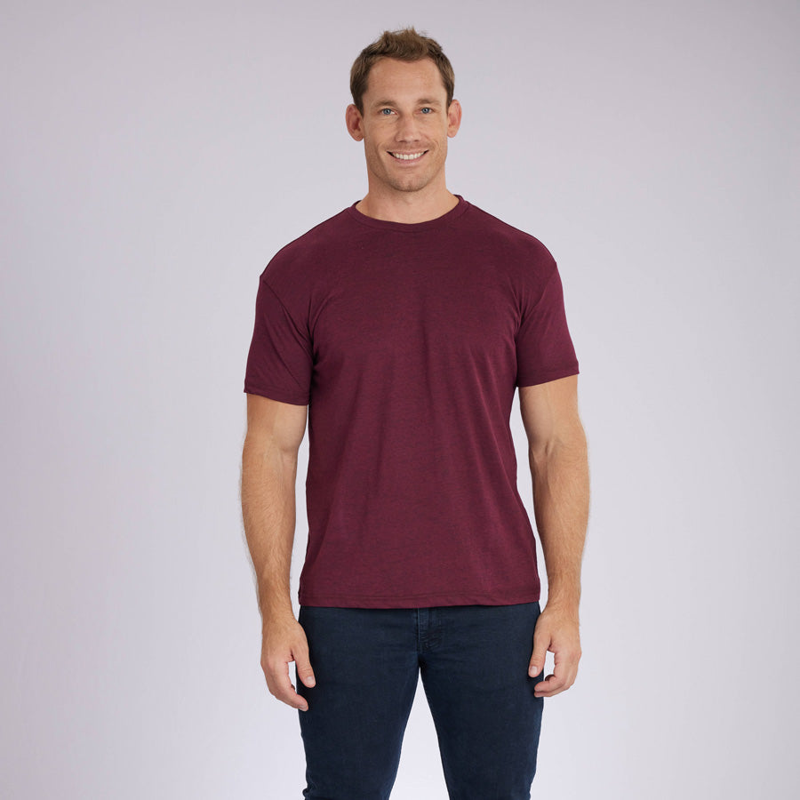 Gildan G500 Uomo – Confezione Da 2 Magliette Classiche, 100% Cotone 150g, Colore Maroon-Dark Heather, Taglia 2XL