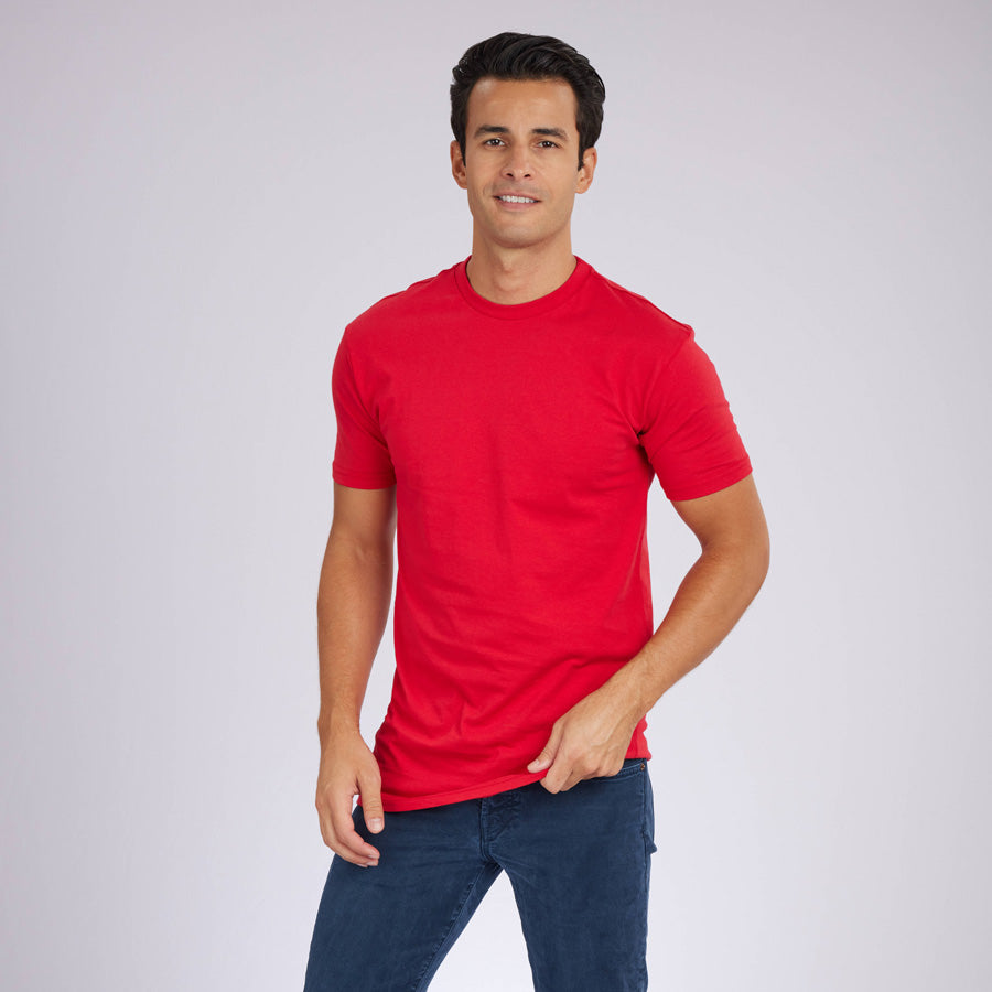 Red Premium Crew Neck Tee
