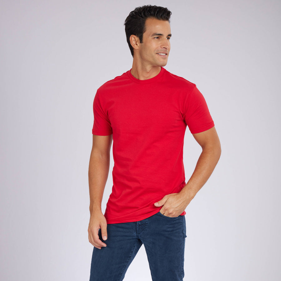 Red Premium Crew Neck Tee