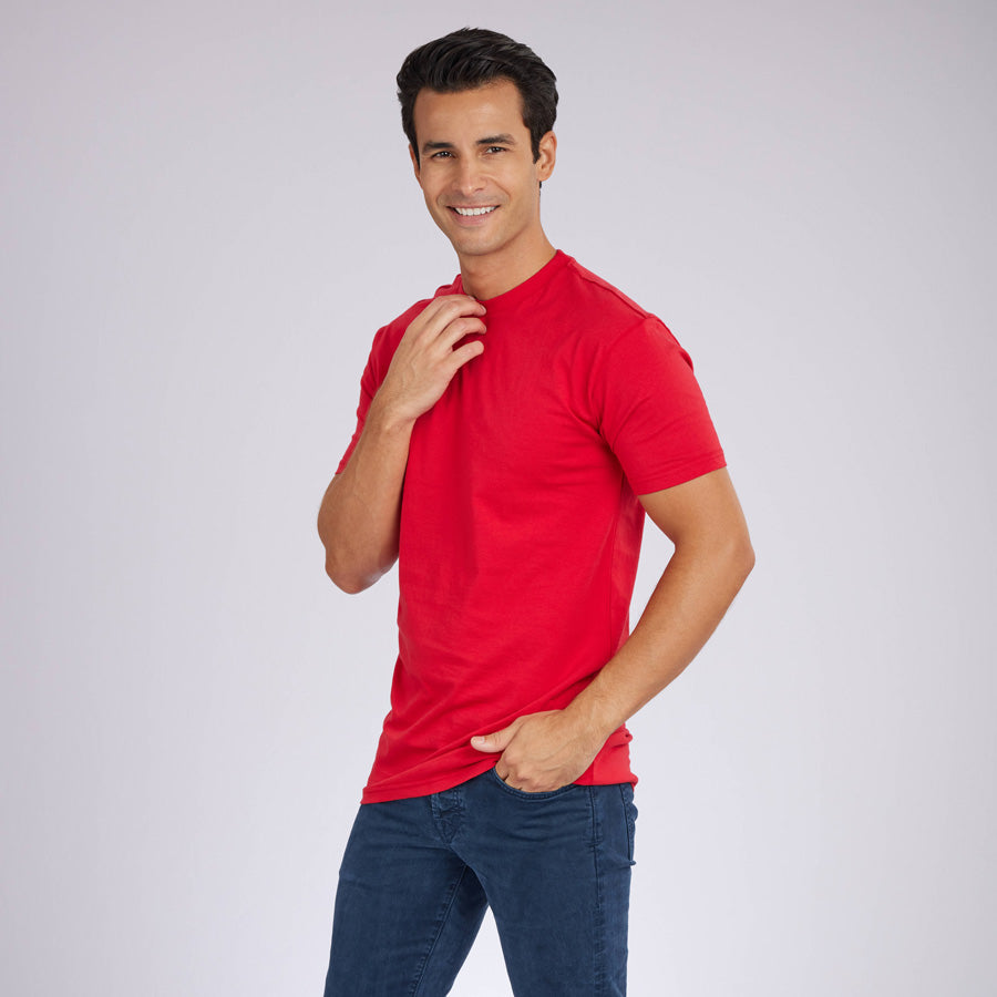 Red Premium Crew Neck Tee