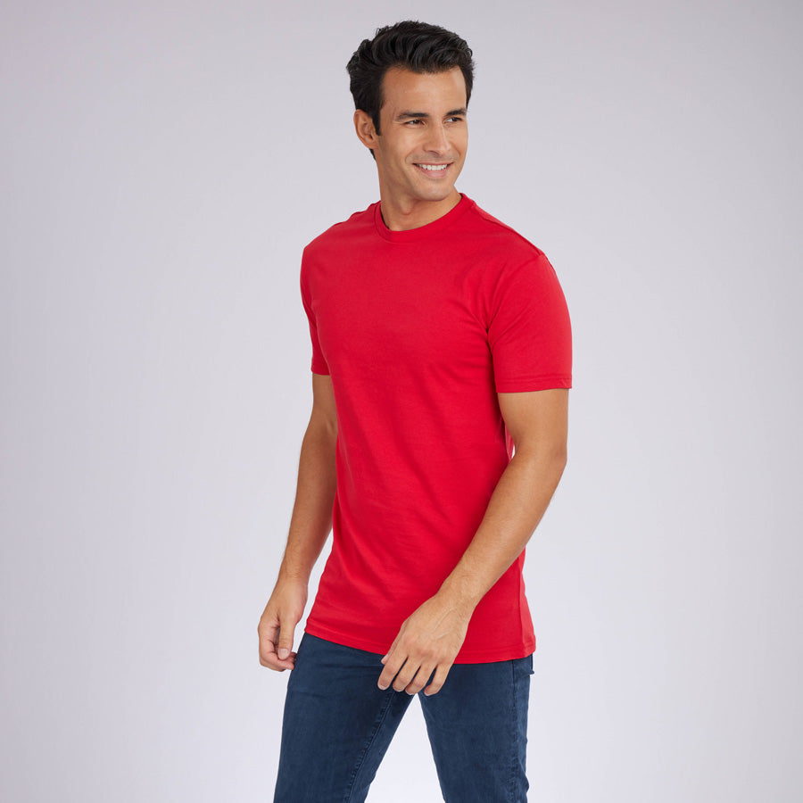 Red Premium Crew Neck Tee