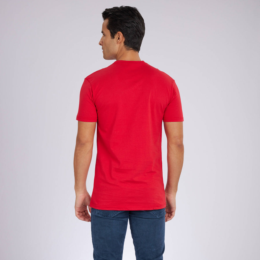 Red Premium Crew Neck Tee