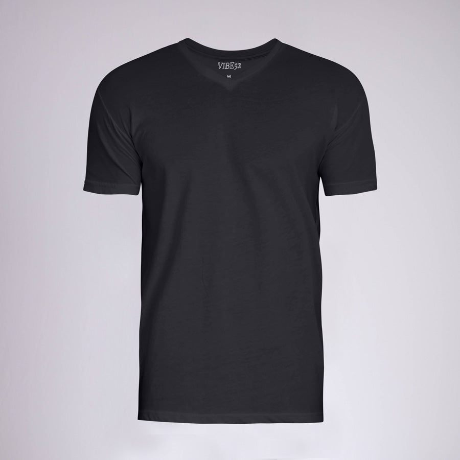 Black Signature V-Neck Tee